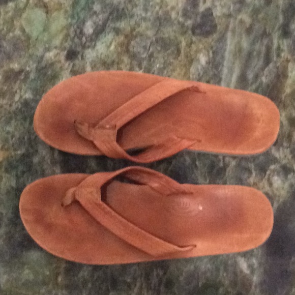 Rainbow flip flops Like New - Picture 2 of 3